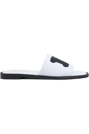 Max Mara 10mm Cotton & Leather Slides