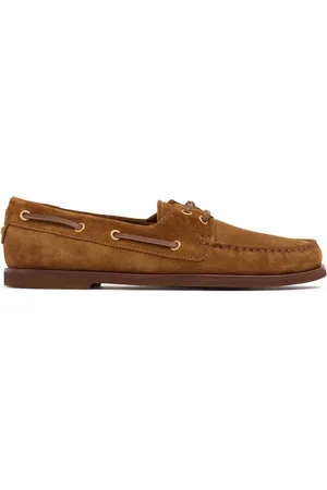 Gianvito Rossi 10mm Vandée Suede Boat Shoes