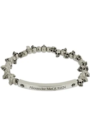 Alexander McQueen Beaded Skull Bracelet