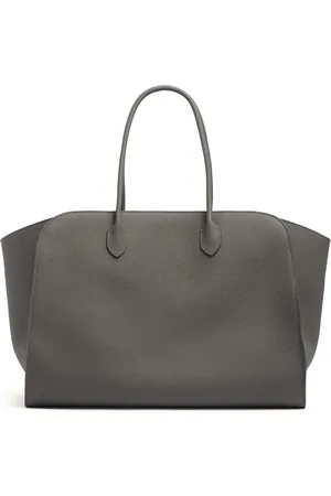 The Row Marlo 17 Matte Grain Leather Tote Bag