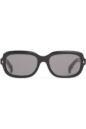 Moncler Suntrap Rectangular Acetate Sunglasses