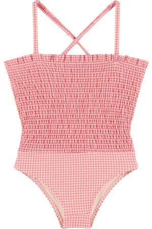 Louise Misha Check Print One Piece Swimsuit
