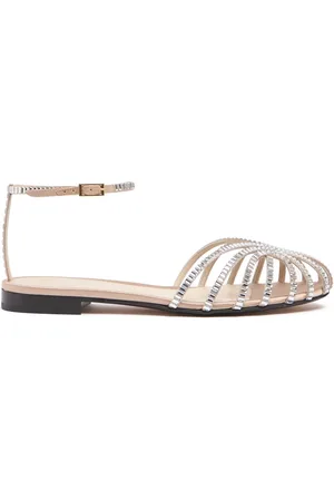 Alevì 5mm Rebecca Embellished Satin Flats