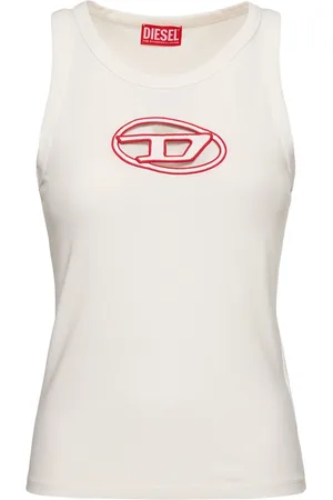 Diesel T-lynys Logo Jersey Tank Top