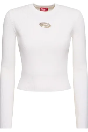 Diesel M-valary Viscose L/s Crop Top