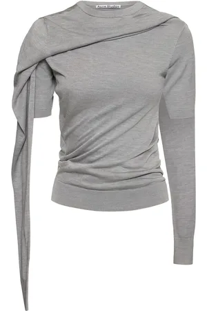 Acne Studios Klowd Deconstructed Silk Knit Top