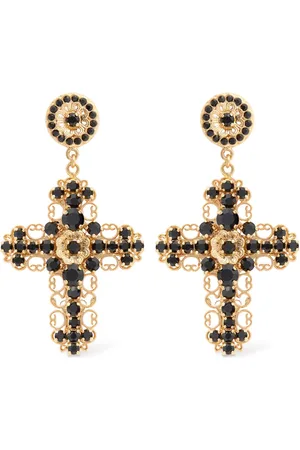 Dolce & Gabbana Cross Pendant Earrings