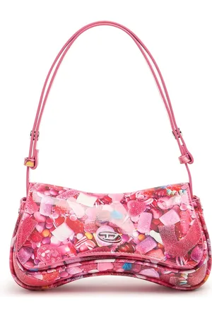 Diesel Play Printed Synthetic Shoulder Bag