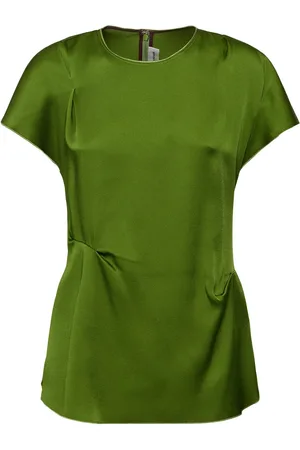 Victoria Beckham Draped Satin Top