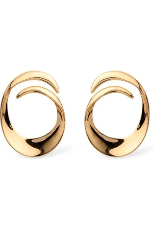 Self-Portrait Gold Swirl Stud Earrings