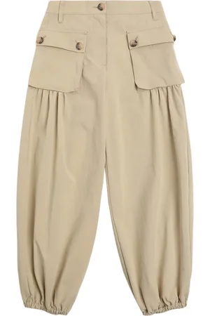 Max&Co. Cotton Blend Gabardine Cargo Pants
