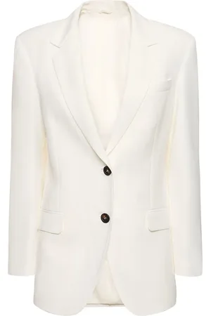 Brunello Cucinelli Fluid Twill Single Breasted Jacket