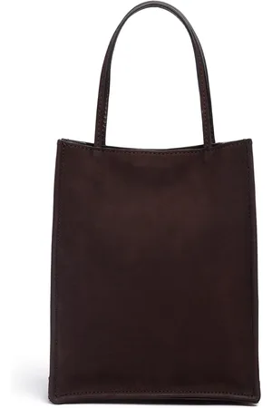 The Row Small To Go Suede Top Handle Bag