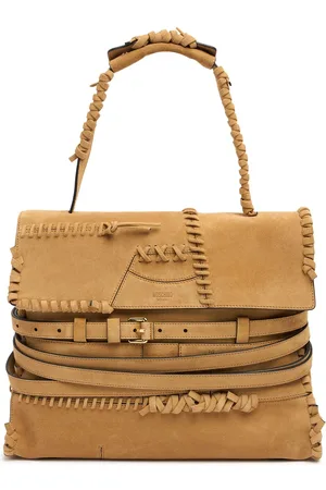 Moschino Tie Me Suede Tote Bag
