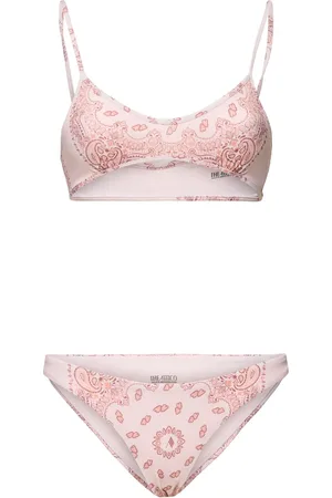 The Attico Bandana Print Lycra Bikini