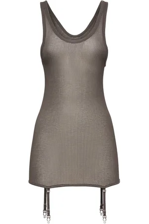 LEMAIRE Viscose Silk Rib Tank Top W/suspenders