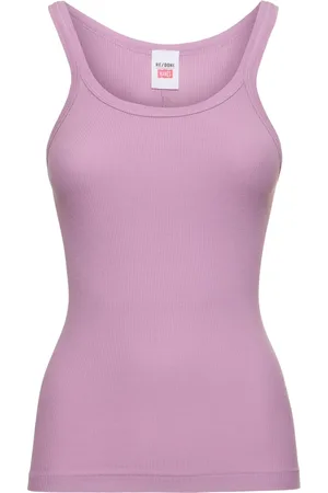 RE/DONE Ribbed Cotton Tank Top