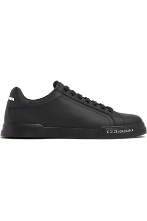 Dolce & Gabbana Logo Leather Low Sneakers