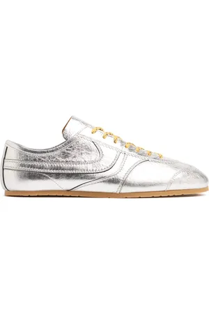 DRIES VAN NOTEN Metallic Leather Sneakers