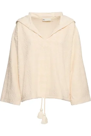 Tory Burch Terry Jacquard Logo Hoodie