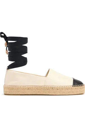 Tory Burch 20mm Cap-toe Leather Espadrilles