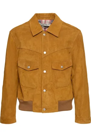 AFTER PRAY Cowboy Suede Trucker Jacket