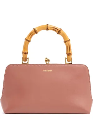 Jil Sander Mini Goji Bamboo Leather Bag