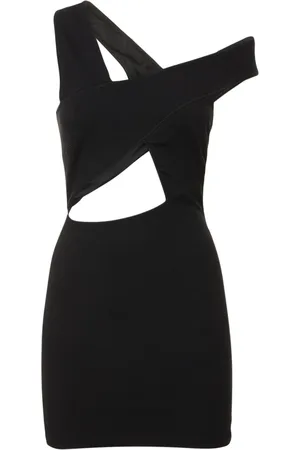 Dundas Lei Asymmetric Cutout Jersey Mini Dress