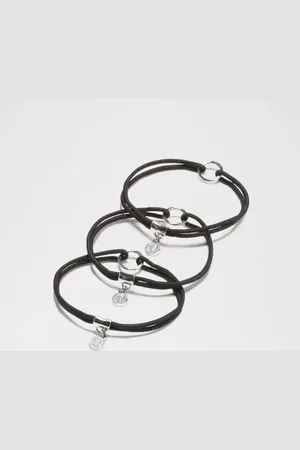 Lululemon Logo Charm Hair Ties 3 Pack