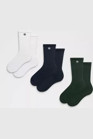 Lululemon Unisex Daily Essential Crew Socks 3 Pack