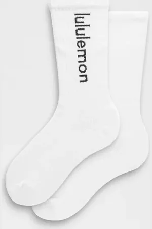 Lululemon Unisex Daily Essential Crew Socks Wordmark