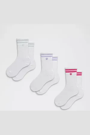 Lululemon Unisex Daily Essential Crew Socks 3 Pack Stripe