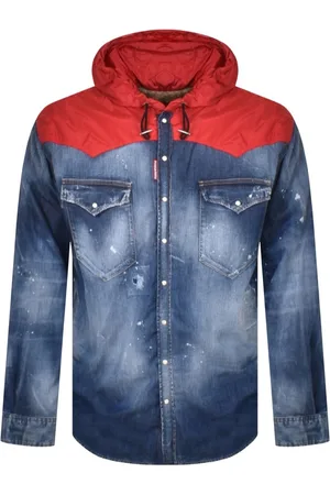 Dsquared2 Techno Hooded Denim Jacket