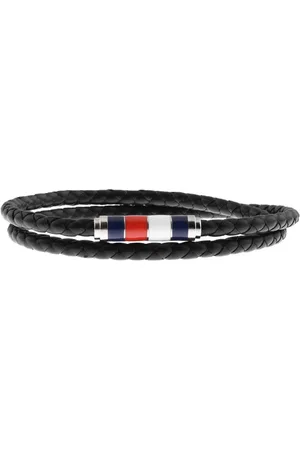 Tommy Hilfiger Double Wrap Leather Bracelet