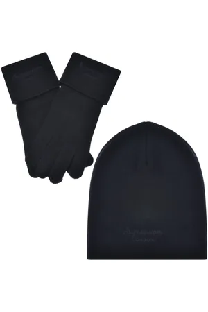 Aquascutum Beanie Hat And Gloves Set