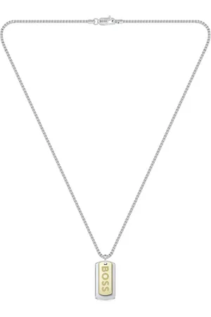 HUGO BOSS BOSS Devon Two Tone Tag Necklace