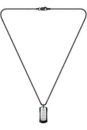 HUGO BOSS BOSS Devon Two Tone Tag Necklace