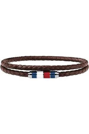 Tommy Hilfiger Double Wrap Leather Bracelet