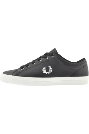 Fred Perry Baseline Leather Trainers Navy