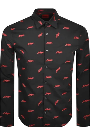 HUGO BOSS Ermo Logo Pattern Shirt