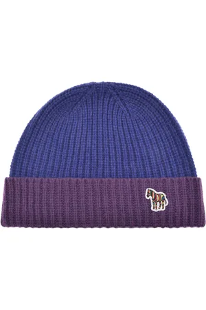Paul Smith Rib Zebra Lambswool Beanie Hat