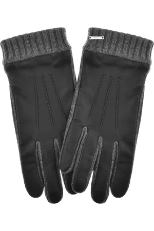 HUGO BOSS BOSS Hyden Logo Trim Gloves