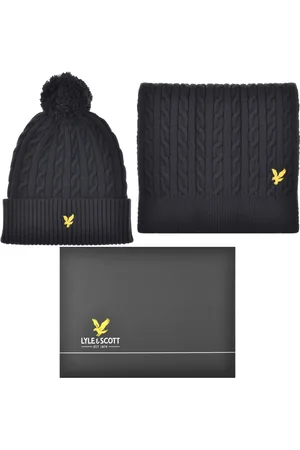 Lyle & Scott Bobble Beanie And Scarf Set