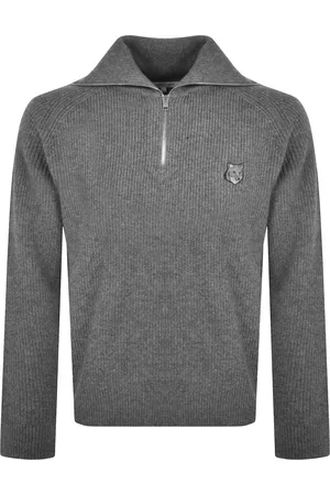 Maison Kitsuné Bold Fox Head Half Zip Jumper