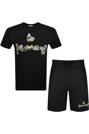 Money Clothing Money Camo Signature Twin Set Black