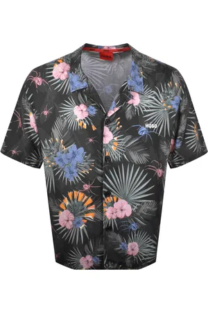 HUGO BOSS Relaxed Short Sleeve Beach Shirt