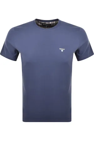 Barbour Tartan Sport T Shirt Ocean