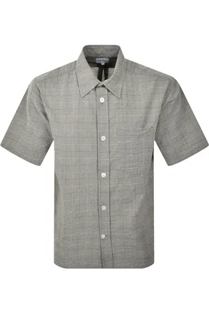 Norse projects Oversized Check Shirt Moss