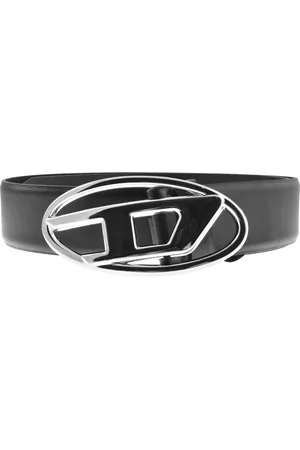 Diesel Oval Logo Leather Belt