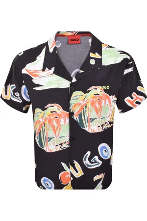 HUGO BOSS Relaxed Short Sleeve Beach Shirt